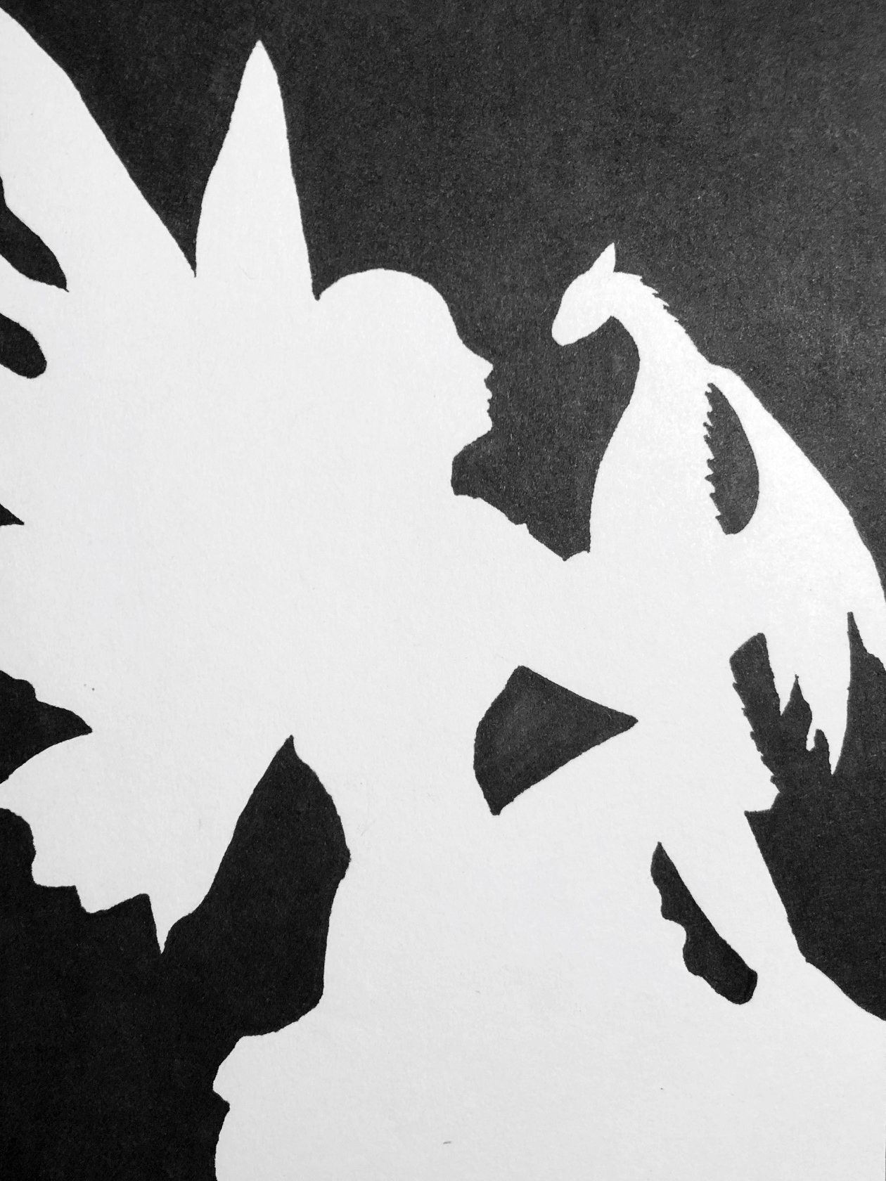 Negative Space Drawing Exercise by Jen de Leon